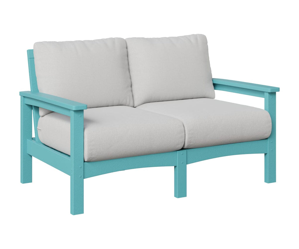 Camden Love Seat Rockwood Outdoor Furniture Aruba Blue 