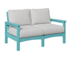 Camden Love Seat Rockwood Outdoor Furniture Aruba Blue 