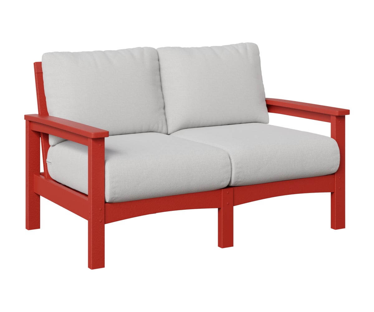 Camden Love Seat Rockwood Outdoor Furniture Scarlet Red 
