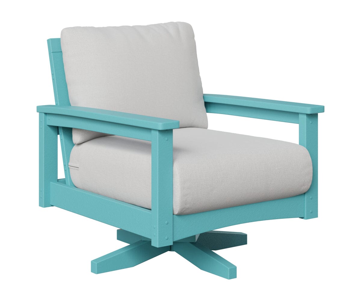 Camden Swiver Rocker Rockwood Outdoor Furniture Aruba Blue 