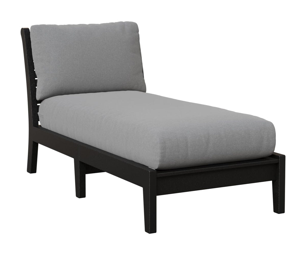Classic Terrace Armless Chaise Lounge Berlin Gardens Black 