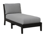 Classic Terrace Armless Chaise Lounge Berlin Gardens Black 