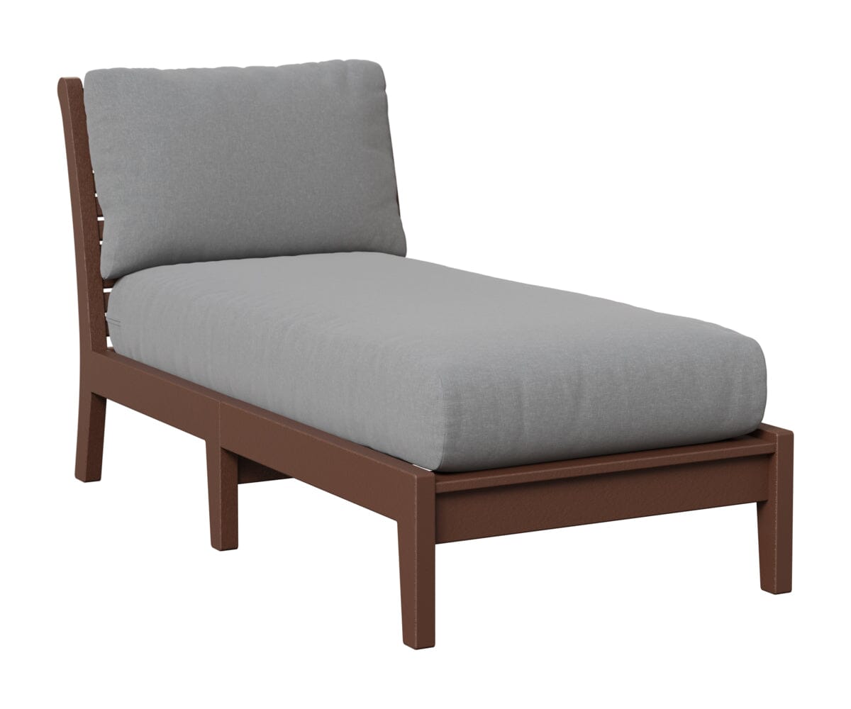 Classic Terrace Armless Chaise Lounge Berlin Gardens Chocolate Brown 