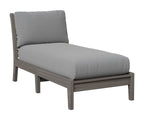 Classic Terrace Armless Chaise Lounge Berlin Gardens Natural Finish: Coastal Gray 