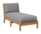 Classic Terrace Armless Chaise Lounge Berlin Gardens Natural Finish: Natural Teak 