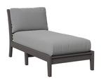 Classic Terrace Armless Chaise Lounge Berlin Gardens Smoke Gray 