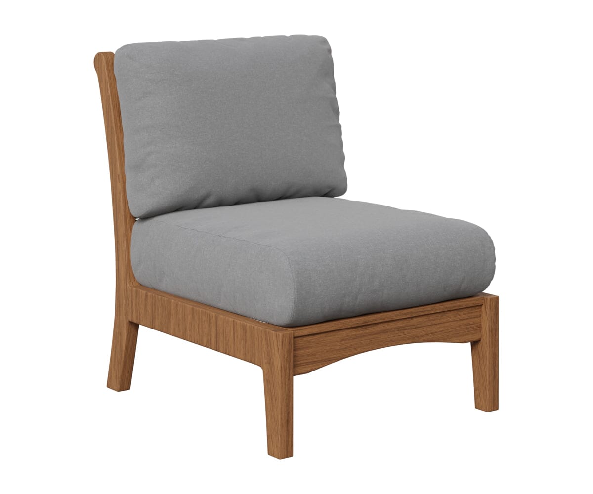 Classic Terrace Center Armless Section Berlin Gardens Natural Finish: Antique Mahogany 