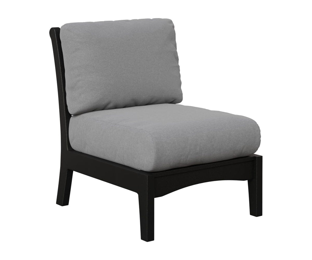 Classic Terrace Center Armless Section Berlin Gardens Black 