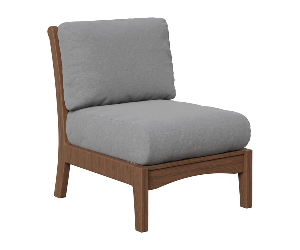 Classic Terrace Center Armless Section Berlin Gardens Natural Finish: Brazilian Walnut 