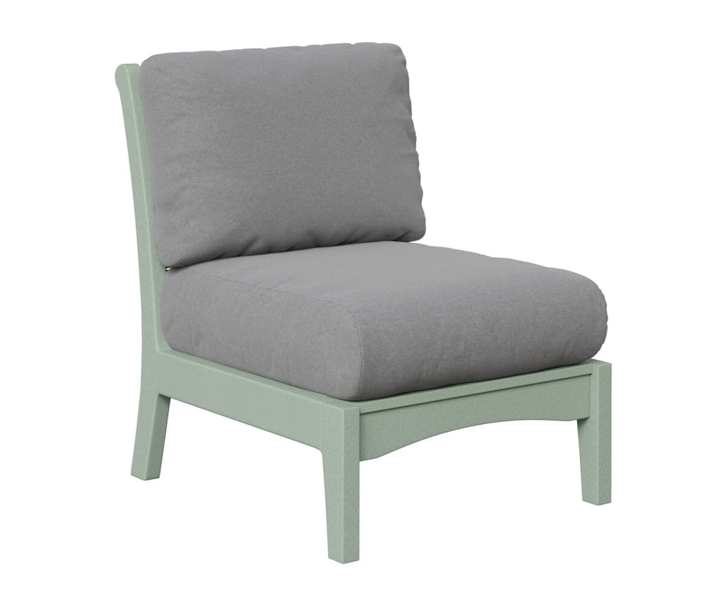 Classic Terrace Center Armless Section Berlin Gardens Seafoam 