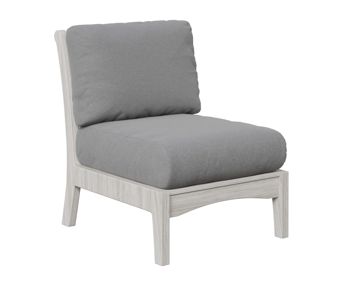 Classic Terrace Center Armless Section Berlin Gardens Natural Finish: Seashell 
