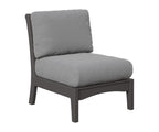 Classic Terrace Center Armless Section Berlin Gardens Smoke Gray 