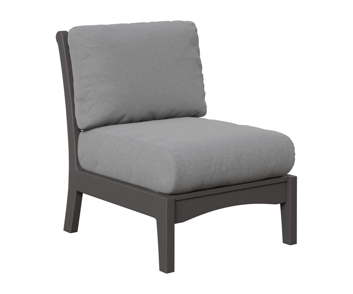 Classic Terrace Center Armless Section Berlin Gardens Smoke Gray 