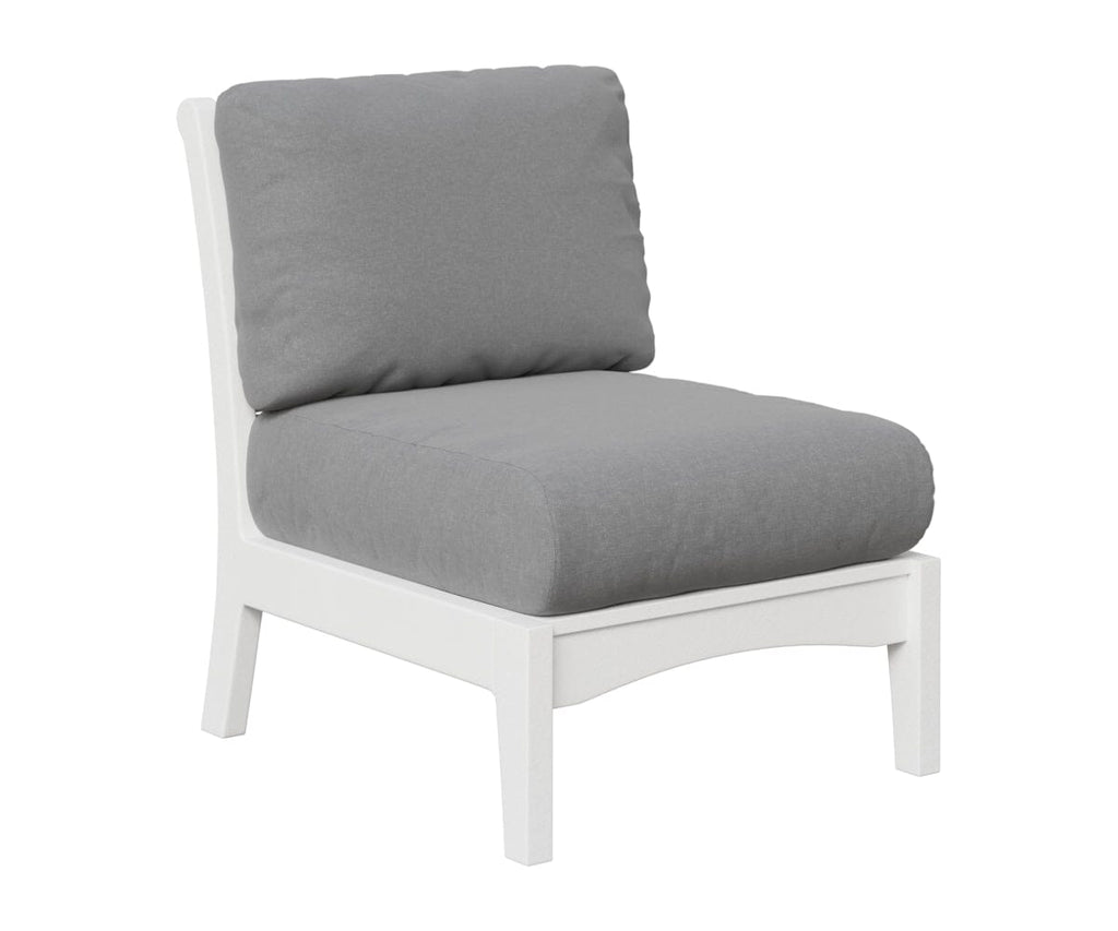 Classic Terrace Center Armless Section Berlin Gardens White 