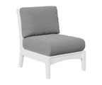 Classic Terrace Center Armless Section Berlin Gardens White 