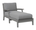 Classic Terrace Chaise Lounge Berlin Gardens Natural Finish: Driftwood Gray 