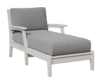 Classic Terrace Chaise Lounge Berlin Gardens Natural Finish: Seashell 