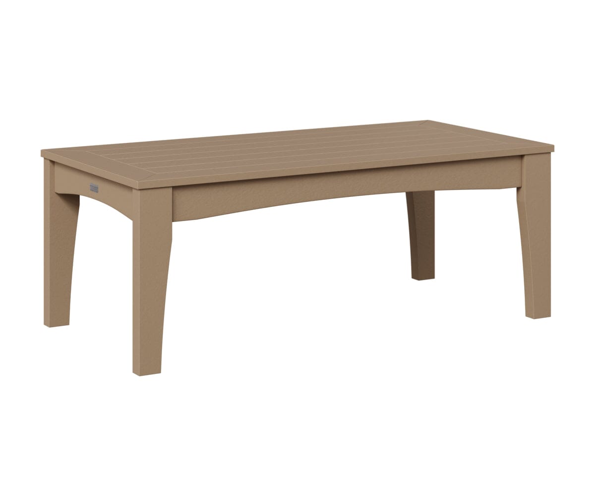 Classic Terrace Rectangle Coffee Table Rockwood Outdoor Furniture Weatherwood