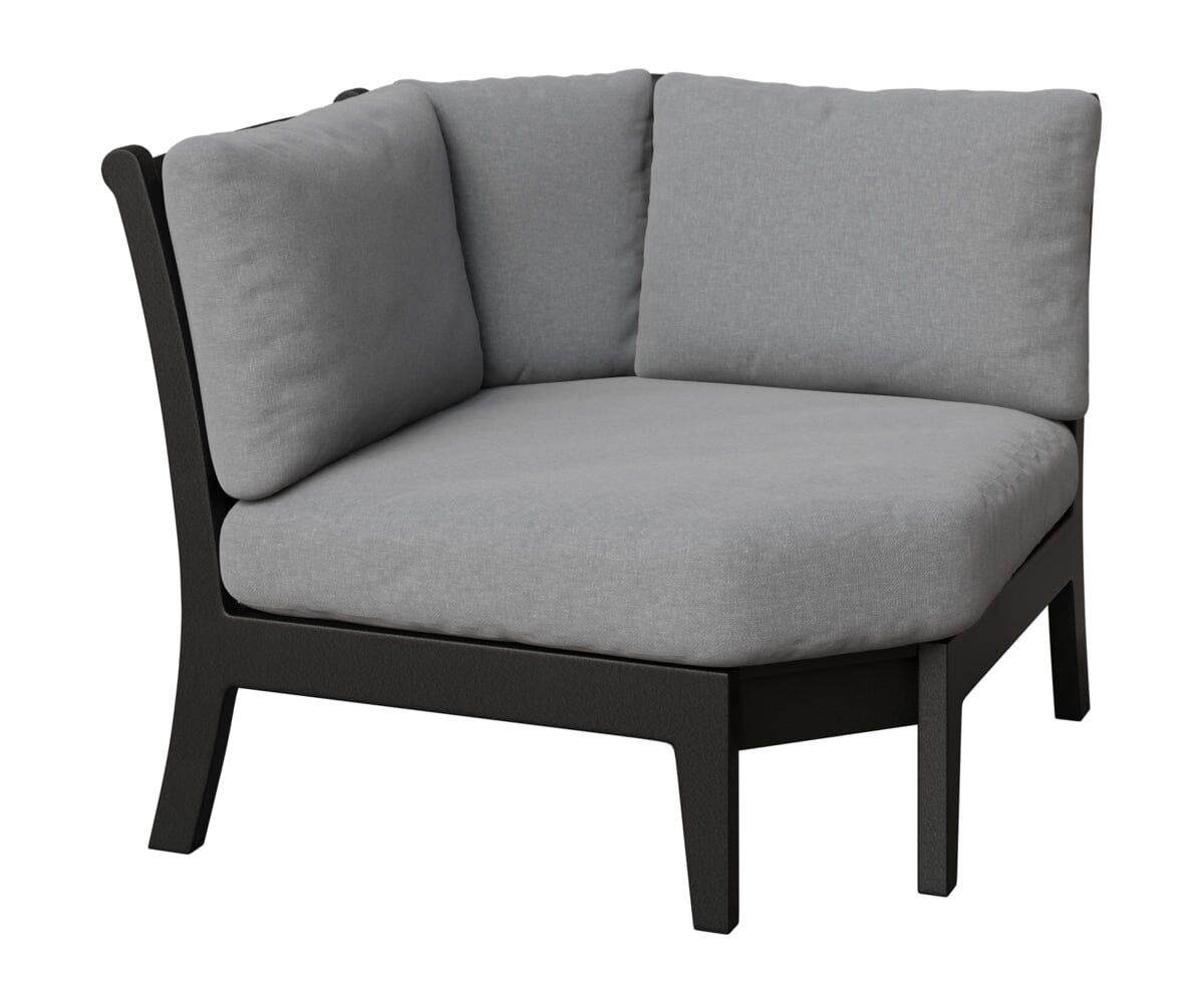 Classic Terrace Corner Section Rockwood Outdoor Furniture Black 