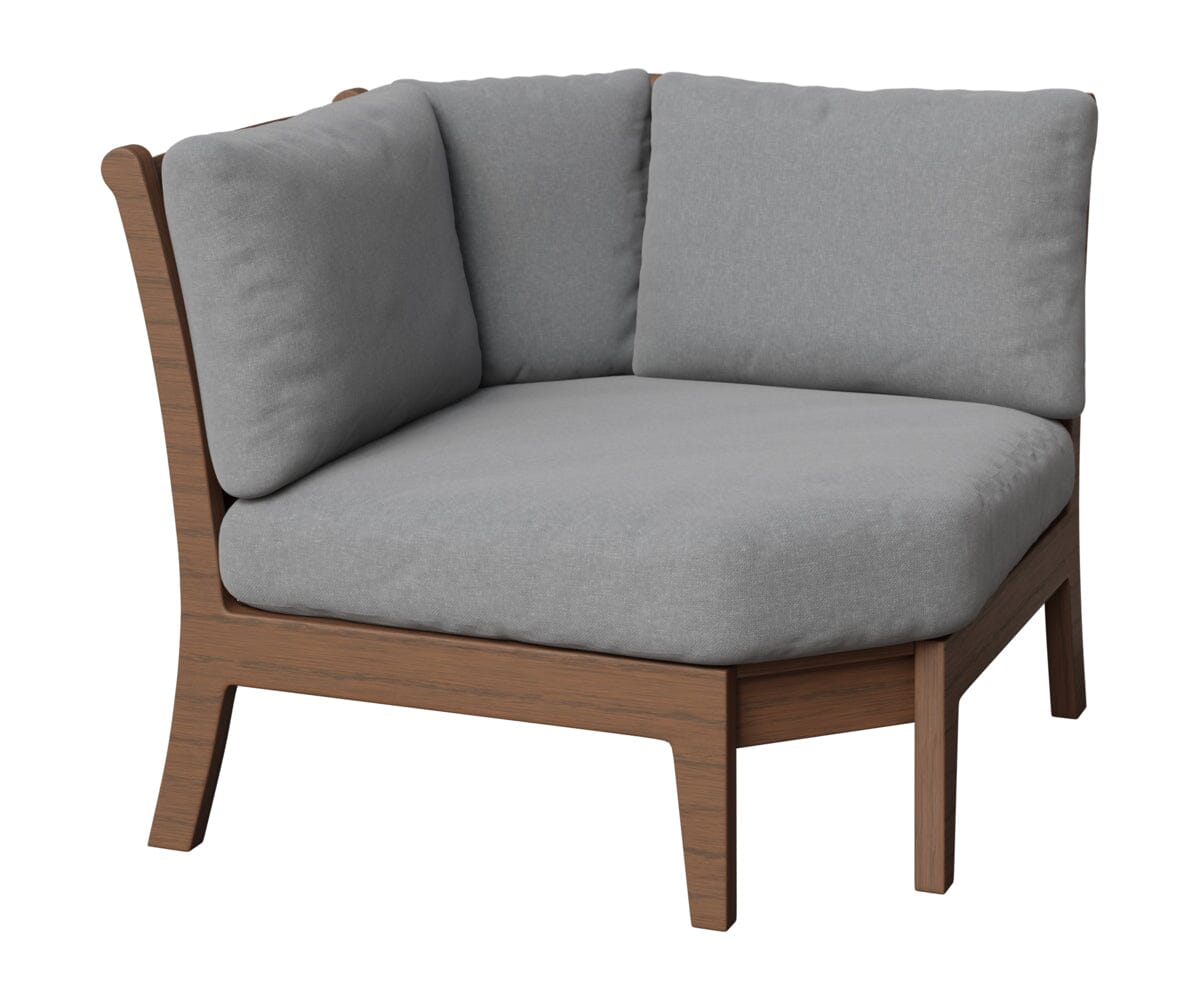 Classic Terrace Corner Section Rockwood Outdoor Furniture Natural Finish: Brazilian Walnut 