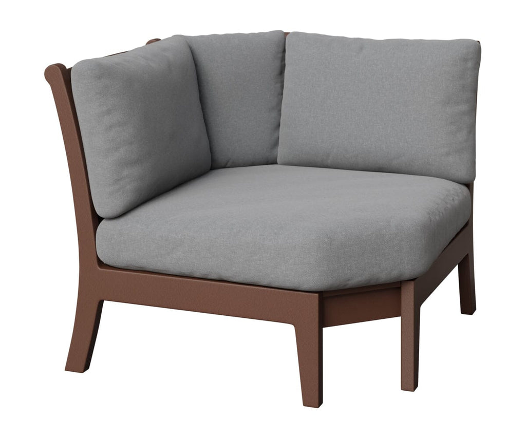 Classic Terrace Corner Section Rockwood Outdoor Furniture Chocolate Brown 