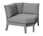 Classic Terrace Corner Section Rockwood Outdoor Furniture Natural Finish: Driftwood Gray 