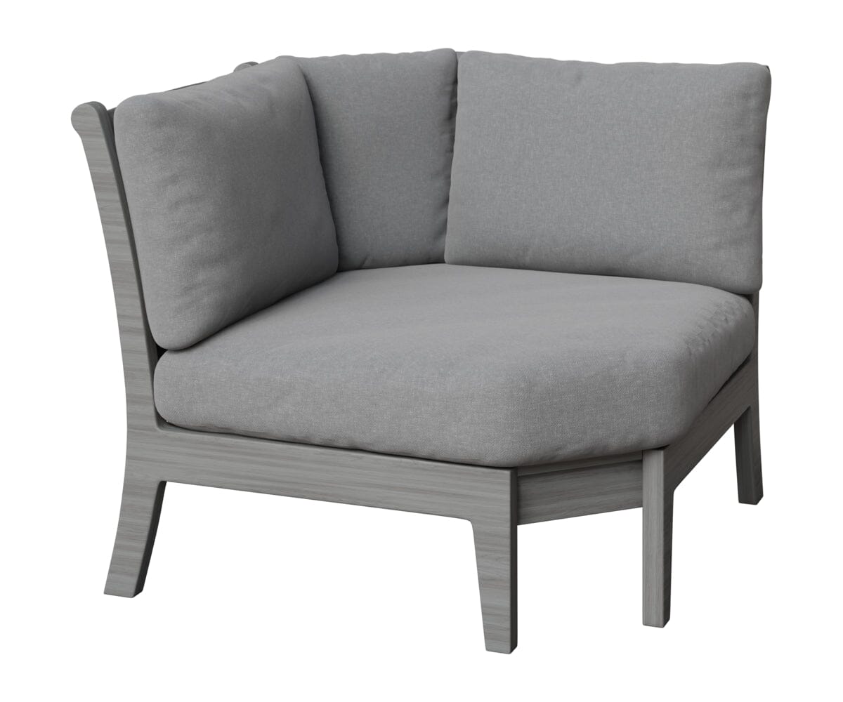 Classic Terrace Corner Section Rockwood Outdoor Furniture Natural Finish: Driftwood Gray 