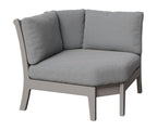 Classic Terrace Corner Section Rockwood Outdoor Furniture Light Gray 