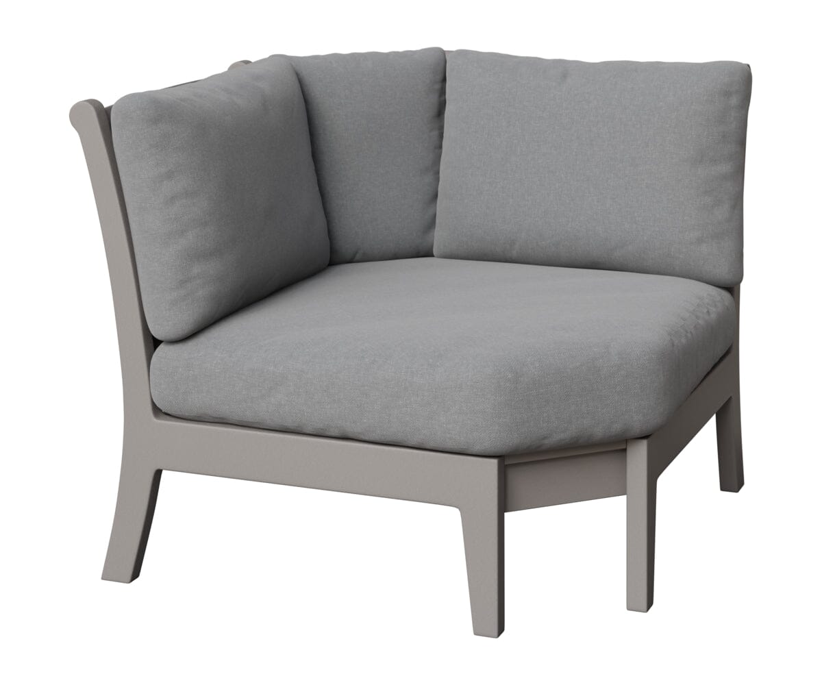 Classic Terrace Corner Section Rockwood Outdoor Furniture Light Gray 
