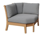 Classic Terrace Corner Section Rockwood Outdoor Furniture Natural Finish: Natural Teak 