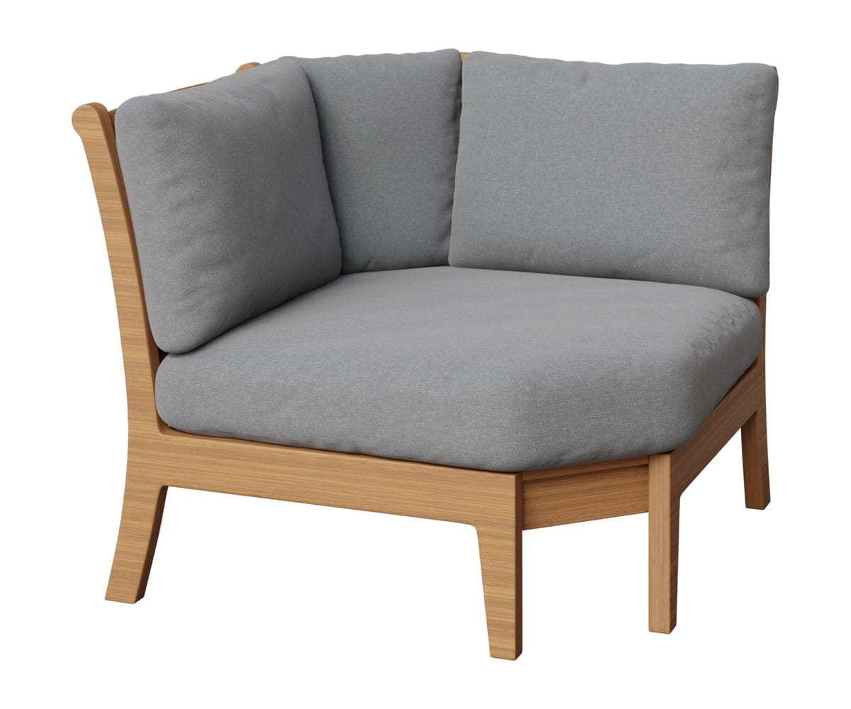 Classic Terrace Corner Section Rockwood Outdoor Furniture Natural Finish: Natural Teak 
