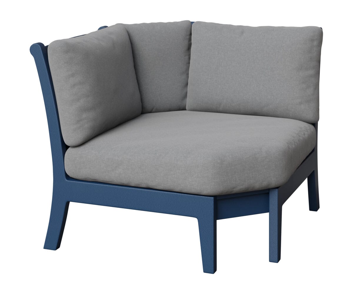 Classic Terrace Corner Section Rockwood Outdoor Furniture Navy Blue 