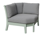 Classic Terrace Corner Section Rockwood Outdoor Furniture Seafoam 