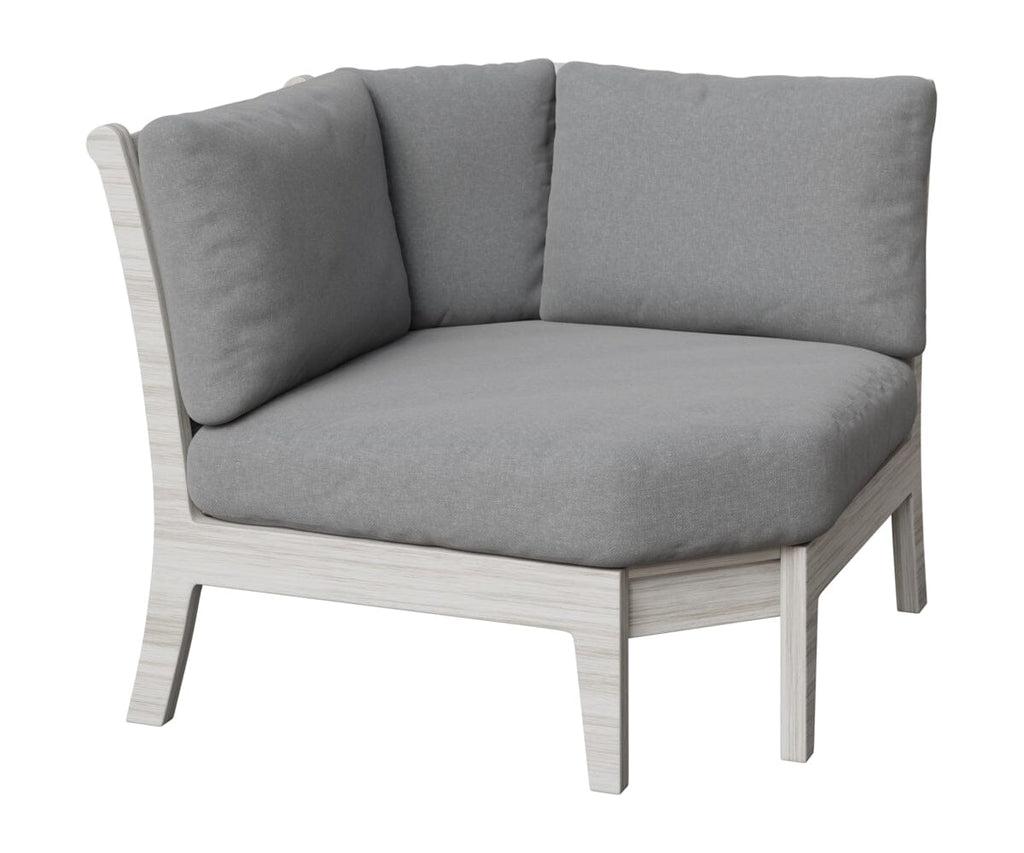 Classic Terrace Corner Section Rockwood Outdoor Furniture Natural Finish: Seashell 