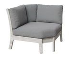 Classic Terrace Corner Section Rockwood Outdoor Furniture Natural Finish: Seashell 