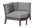 Classic Terrace Corner Section Rockwood Outdoor Furniture Smoke Gray 