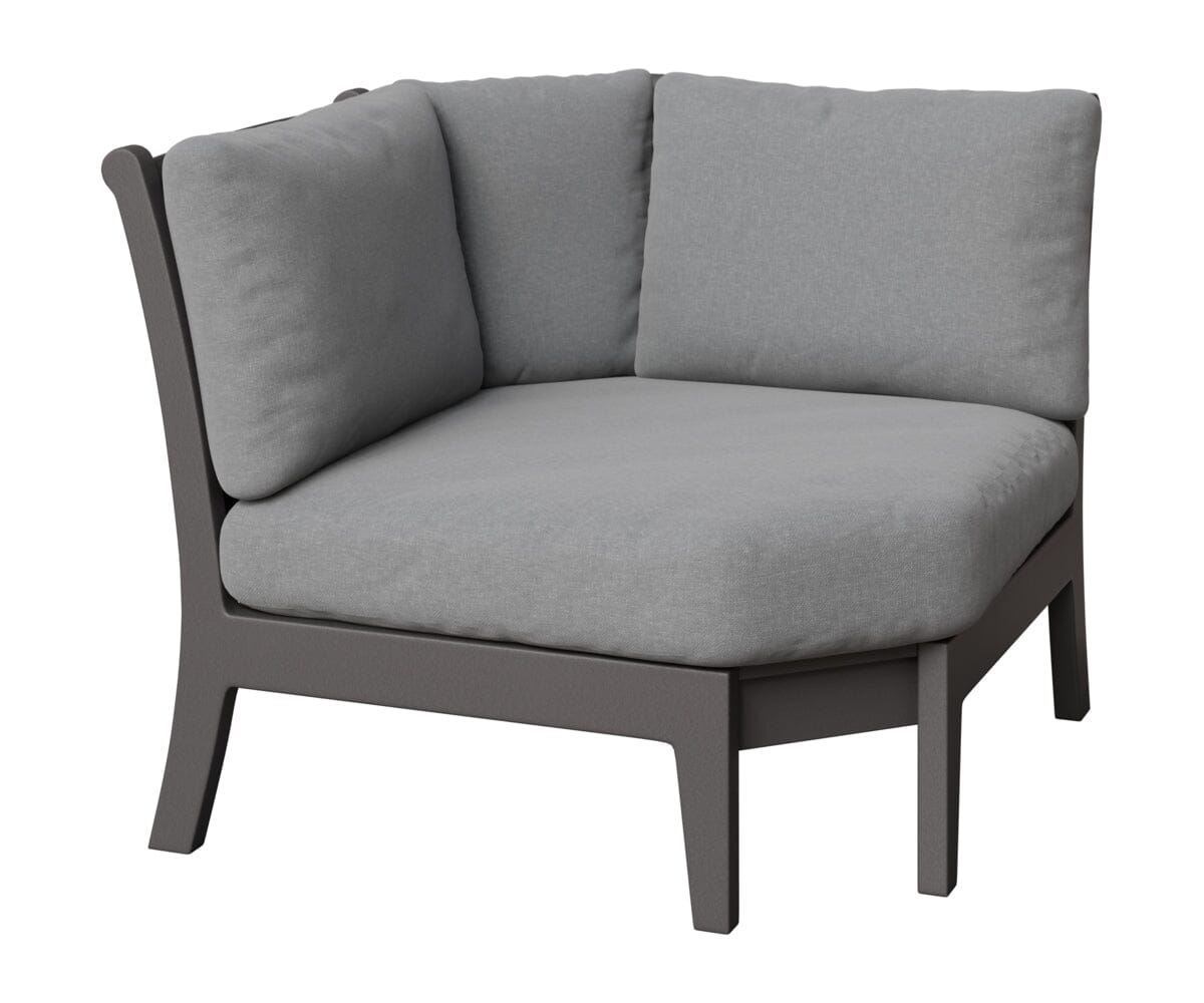Classic Terrace Corner Section Rockwood Outdoor Furniture Smoke Gray 