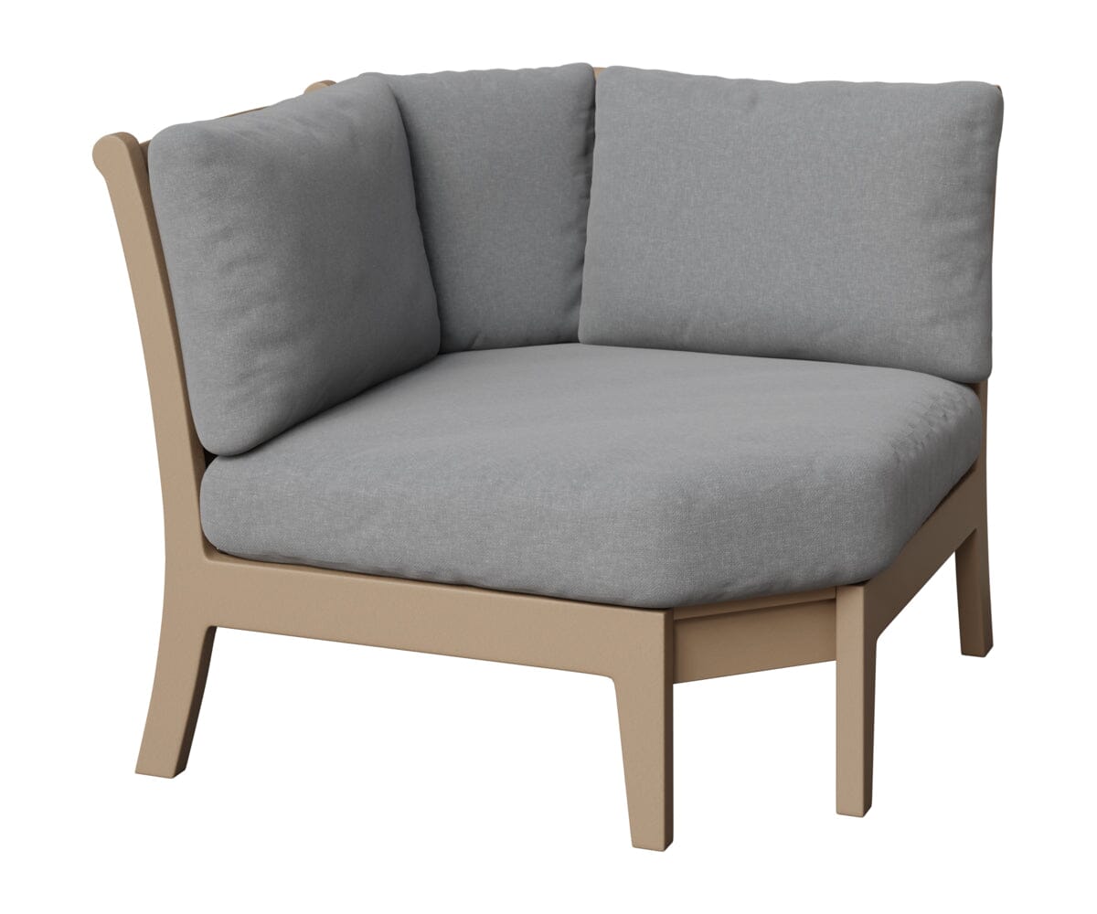 Classic Terrace Corner Section Rockwood Outdoor Furniture Weatherwood 