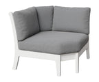 Classic Terrace Corner Section Rockwood Outdoor Furniture White 