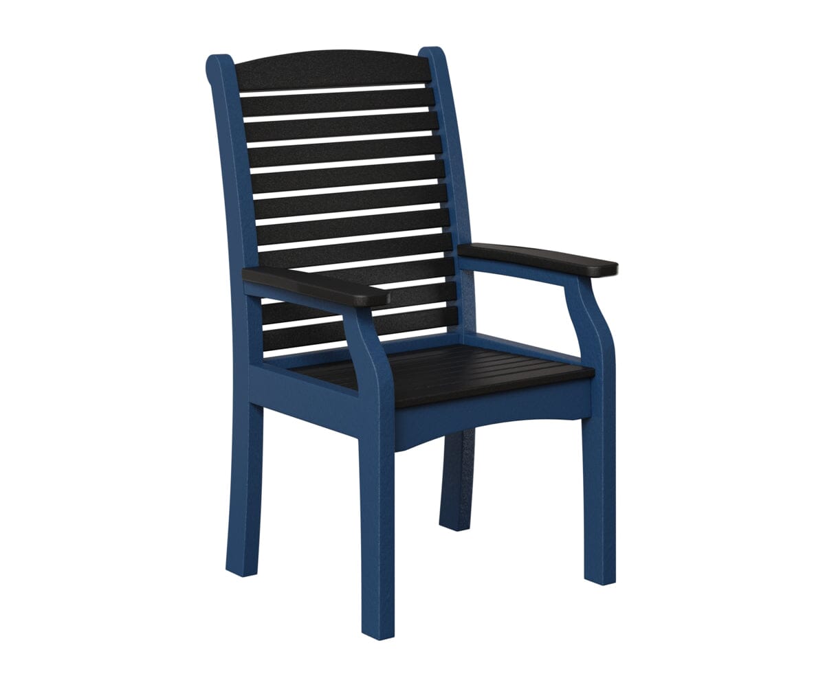 Classic Terrace Dining Chair Rockwood Outdoor Furniture Black Navy Blue 