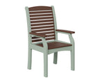 Classic Terrace Dining Chair Rockwood Outdoor Furniture Chocolate Brown Seafoam 
