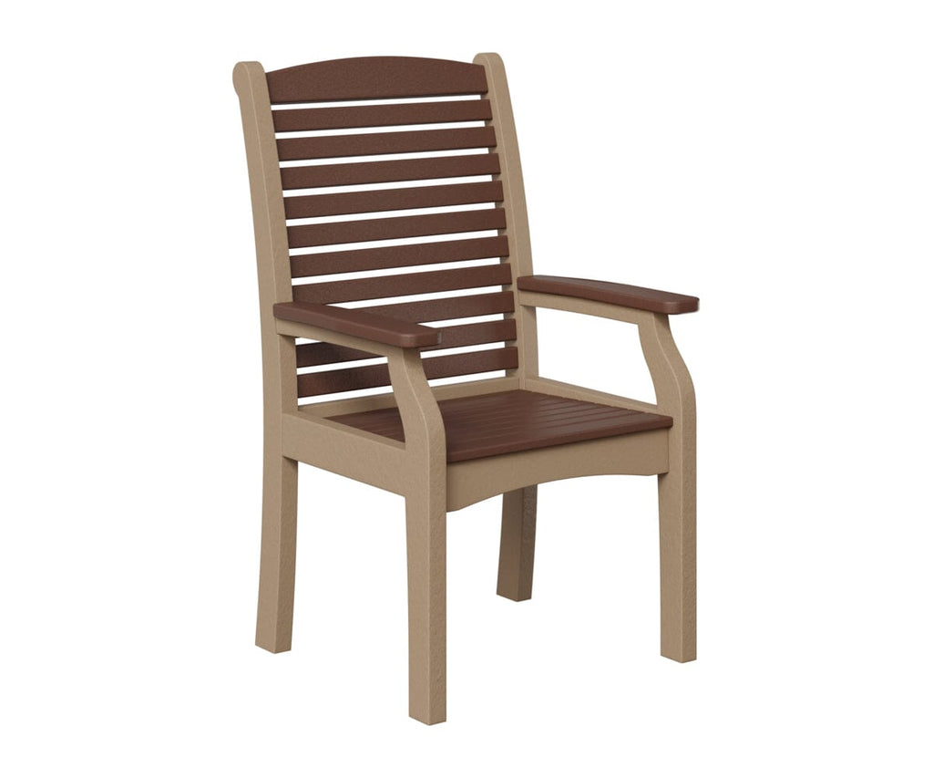 Classic Terrace Dining Chair Rockwood Outdoor Furniture Chocolate Brown Weatherwood 