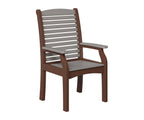 Classic Terrace Dining Chair Rockwood Outdoor Furniture Light Gray Chocolate Brown 