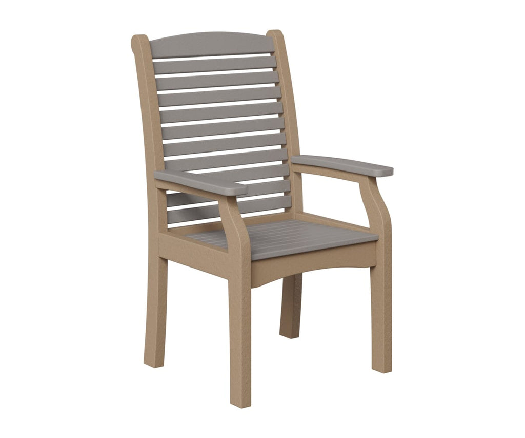 Classic Terrace Dining Chair Rockwood Outdoor Furniture Light Gray Weatherwood 