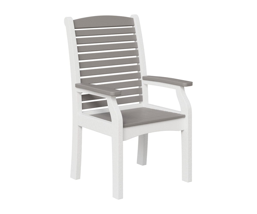 Classic Terrace Dining Chair Rockwood Outdoor Furniture Light Gray White 