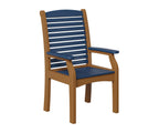 Classic Terrace Dining Chair Rockwood Outdoor Furniture Navy Blue Cedar 