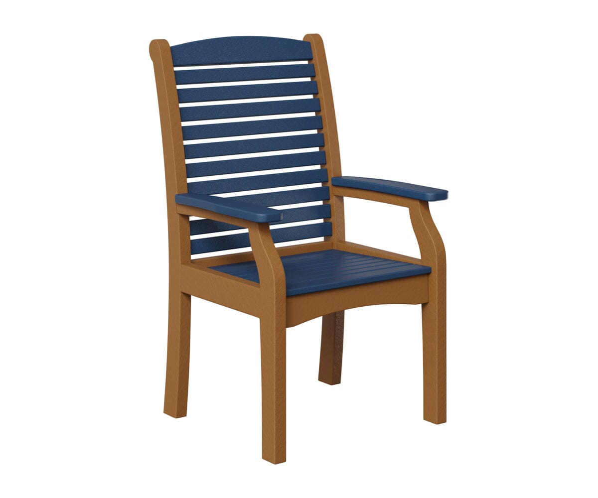 Classic Terrace Dining Chair Rockwood Outdoor Furniture Navy Blue Cedar 