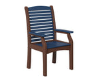 Classic Terrace Dining Chair Rockwood Outdoor Furniture Navy Blue Chocolate Brown 