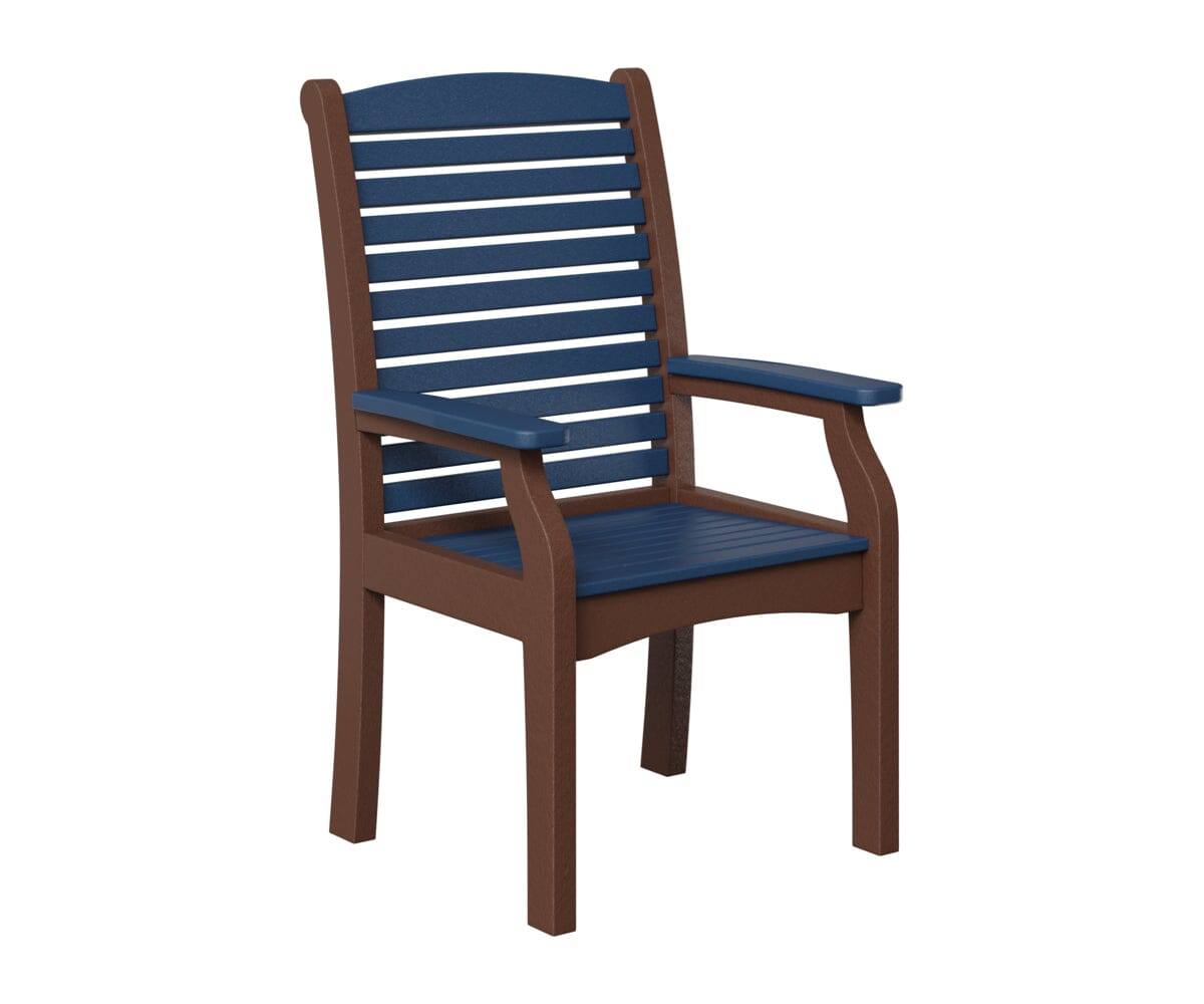 Classic Terrace Dining Chair Rockwood Outdoor Furniture Navy Blue Chocolate Brown 