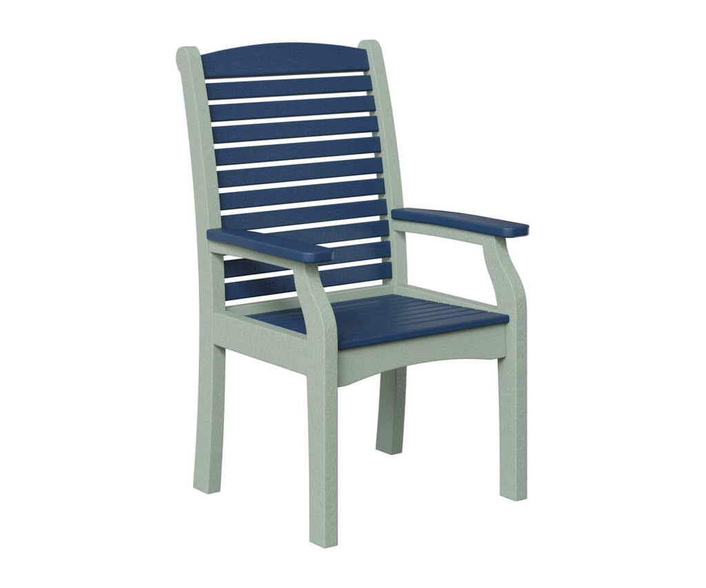 Classic Terrace Dining Chair Rockwood Outdoor Furniture Navy Blue Seafoam 